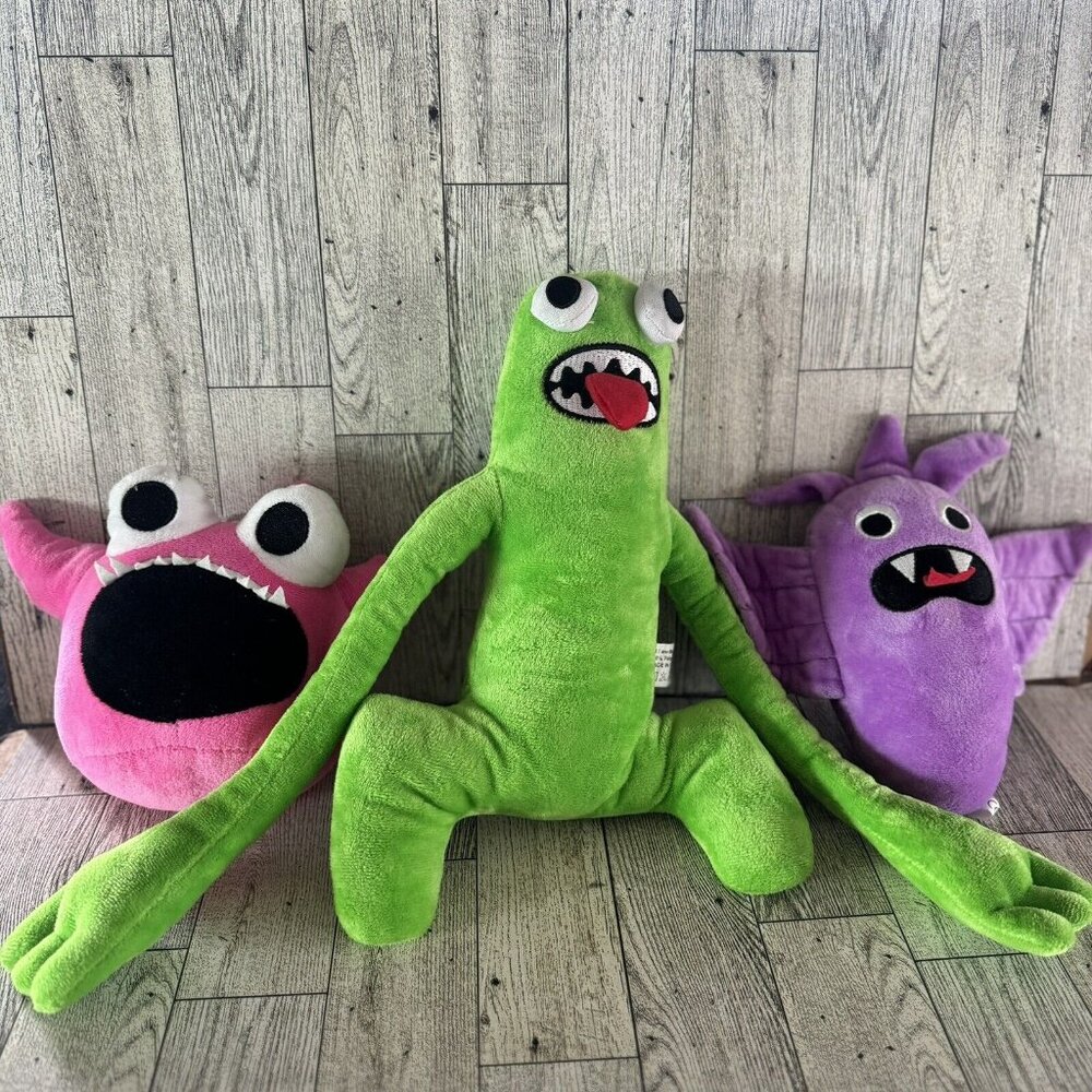 ROBLOX Lot X 3 Rainbow Friends Figure  Plush Horror Gaming Bundle